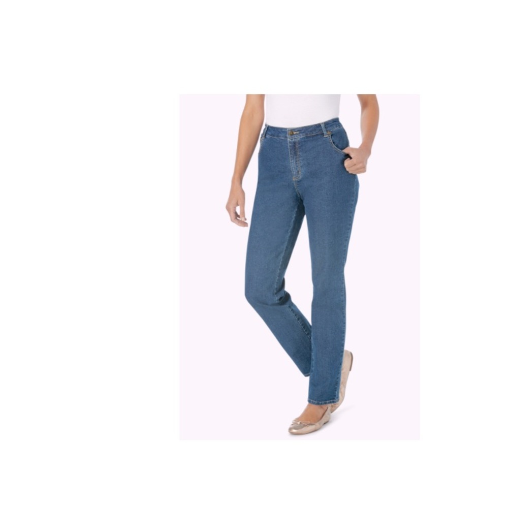 Woman Within jean All Cotton denim plus size 14W Tall